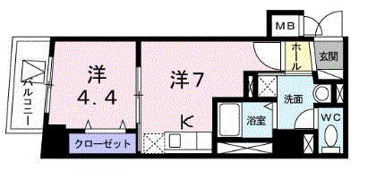 ☆収納充実の1DK