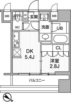 4階の間取り図
