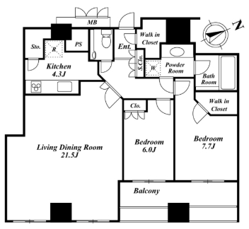 32階の間取り図