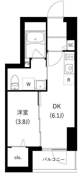 2階の間取り図