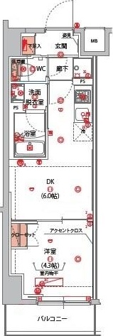 4階の間取り図