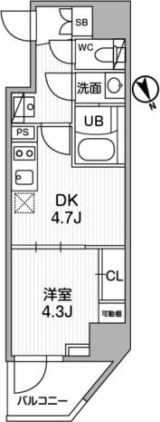2階の間取り図