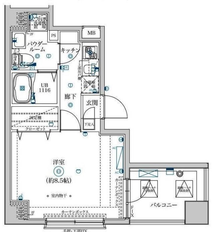7階の間取り図