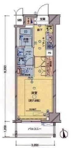 6階の間取り図
