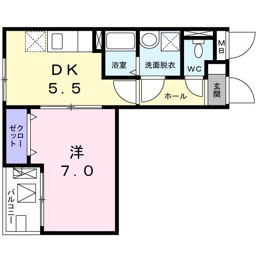 2階の間取り図