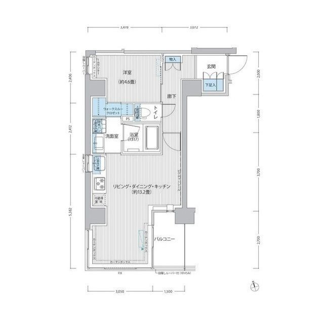 1階の間取り図