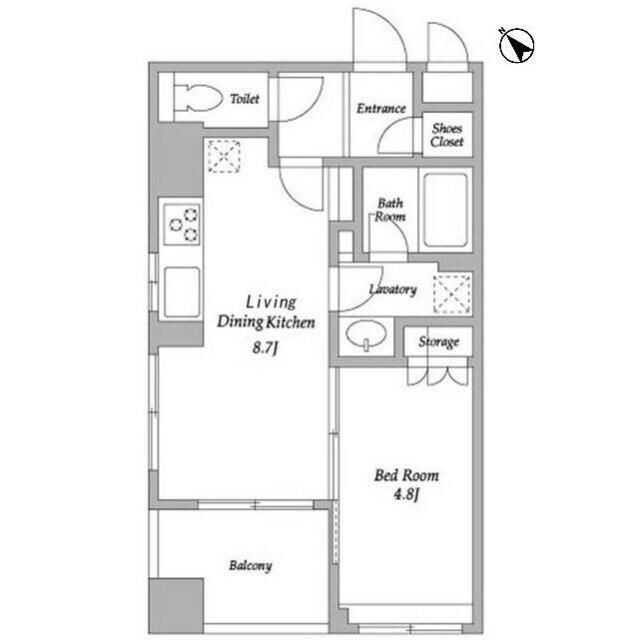 8階の間取り図