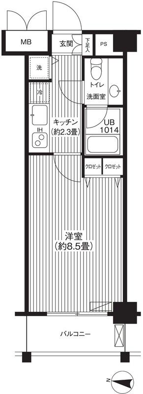 2階の間取り図