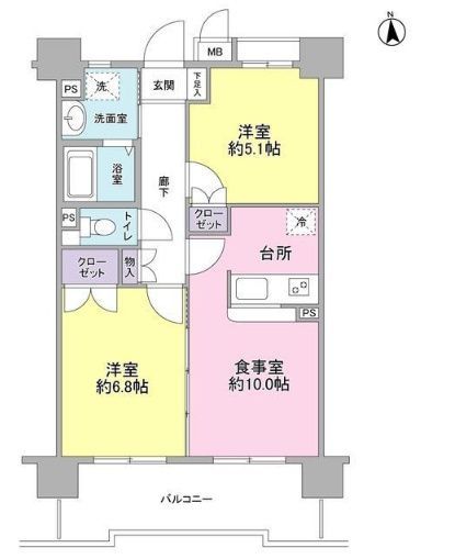 5階の間取り図