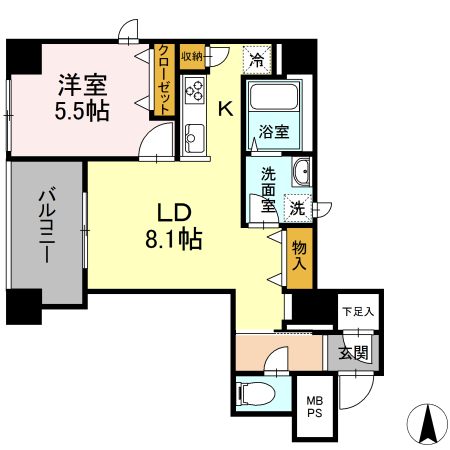 9階の間取り図