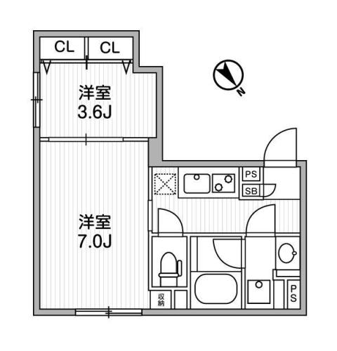 5階の間取り図