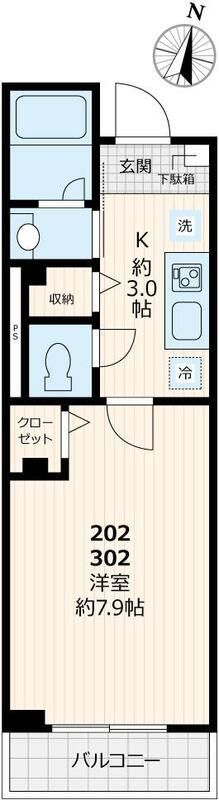 3階の間取り図