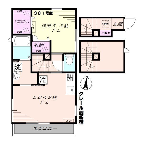3階の間取り図