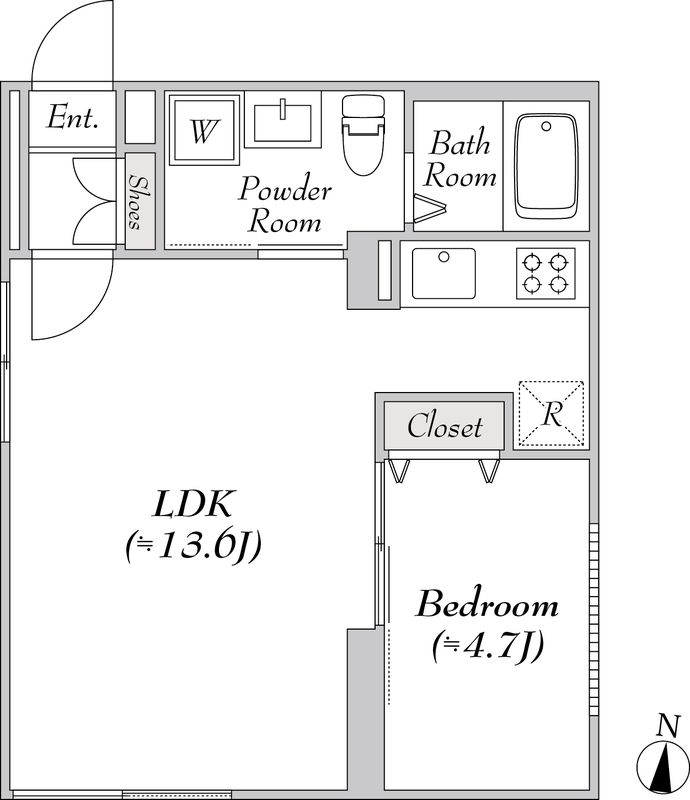 1階の間取り図