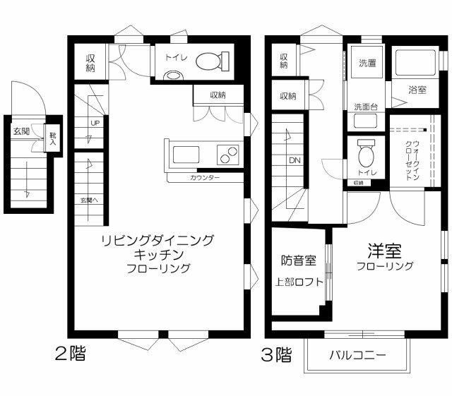 2階の間取り図