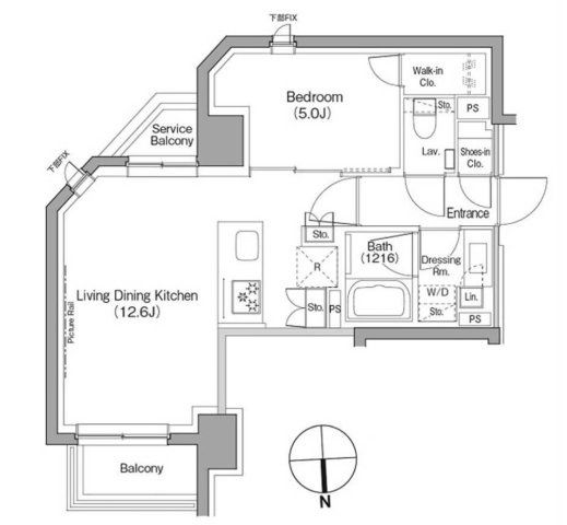 7階の間取り図
