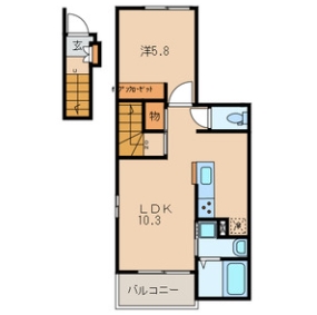 2階の間取り図
