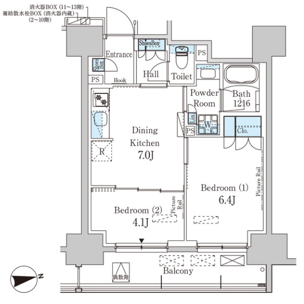 7階の間取り図