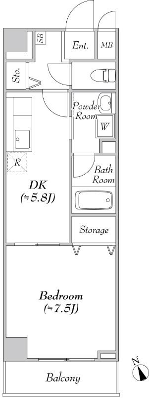 4階の間取り図