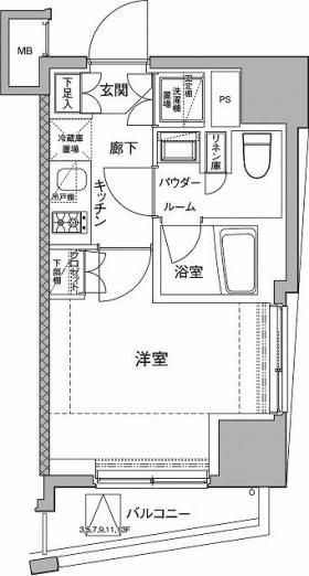6階の間取り図