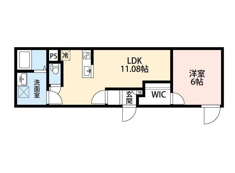 1階の間取り図