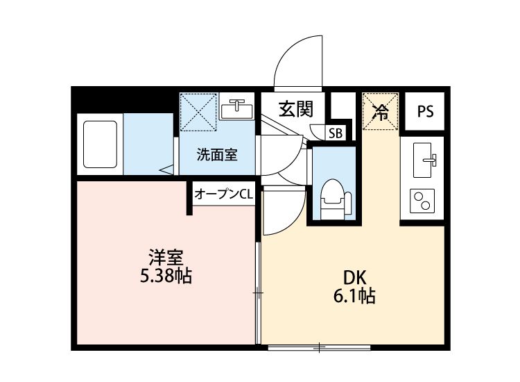 1階の間取り図