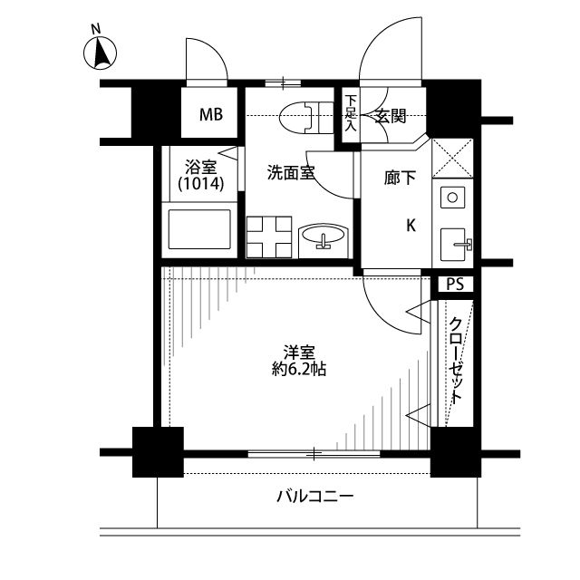 5階の間取り図