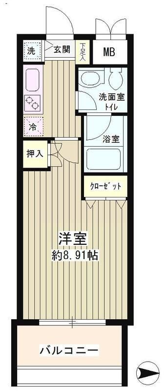 8階の間取り図