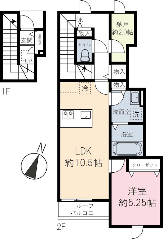 2階の間取り図