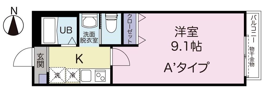2階の間取り図