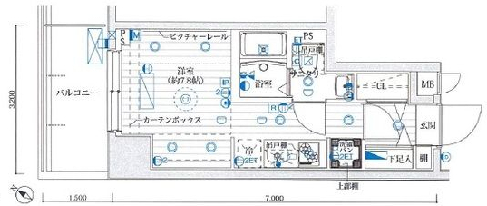 8階の間取り図