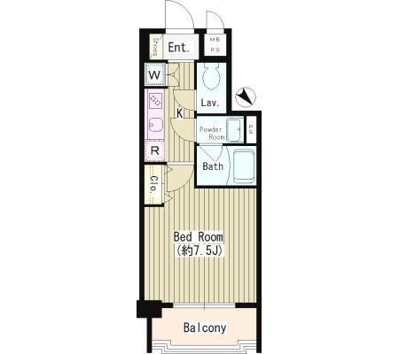 4階の間取り図