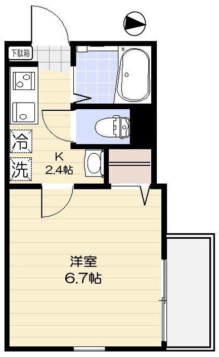 2階の間取り図