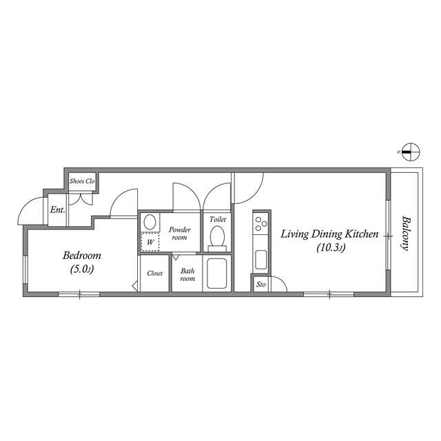 4階の間取り図