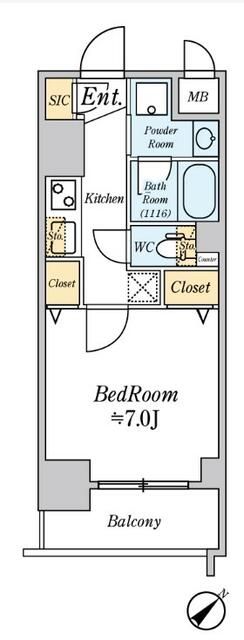 6階の間取り図