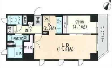 2階の間取り図