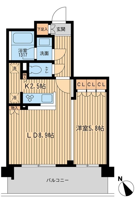 2階の間取り図