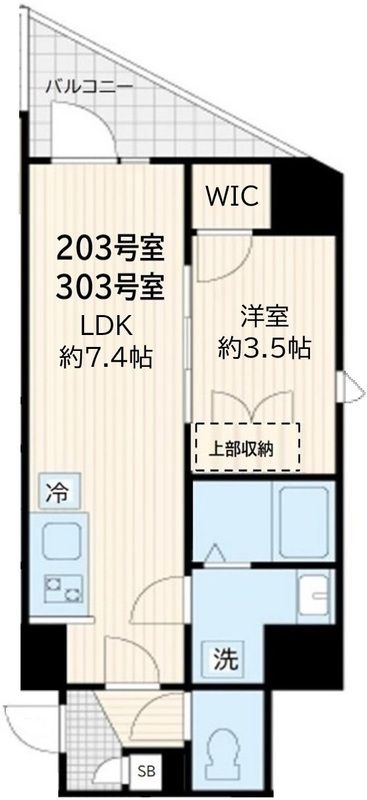 2階の間取り図