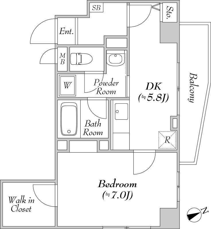 2階の間取り図