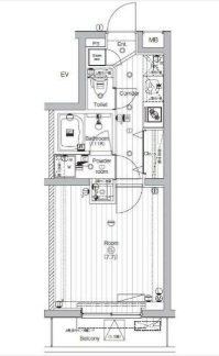 2階の間取り図