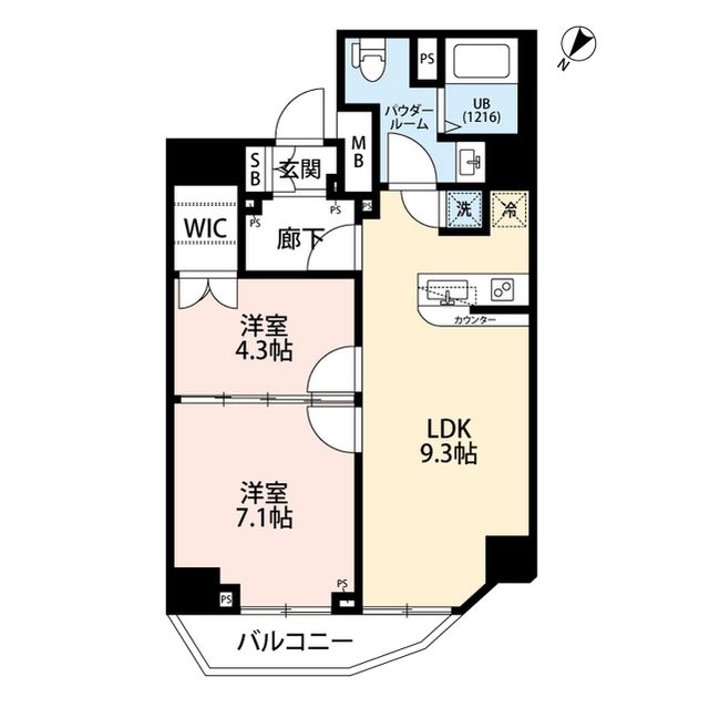14階の間取り図