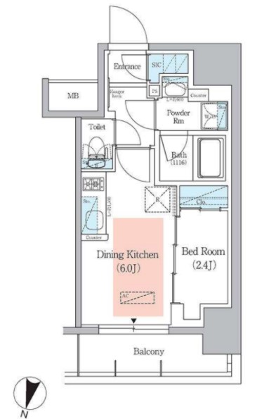 4階の間取り図