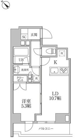 9階の間取り図