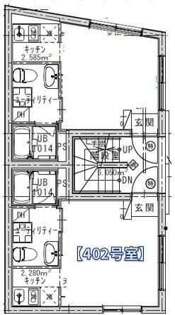 4階の間取り図