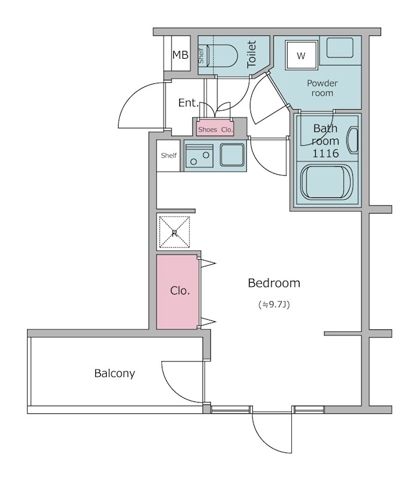 2階の間取り図