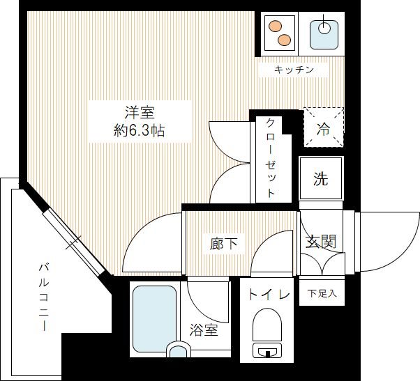 4階の間取り図