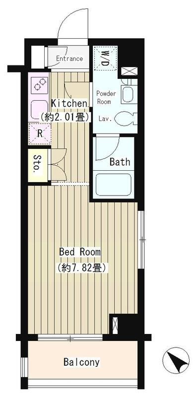 2階の間取り図