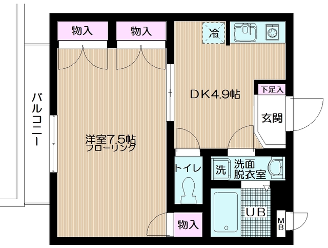 2階の間取り図