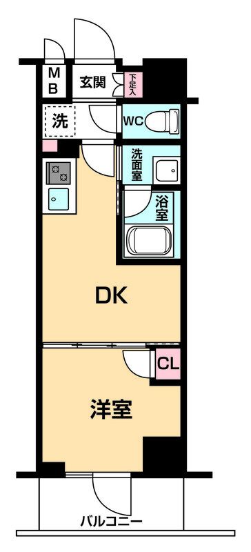 8階の間取り図