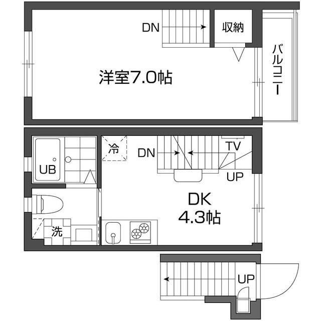 2階の間取り図